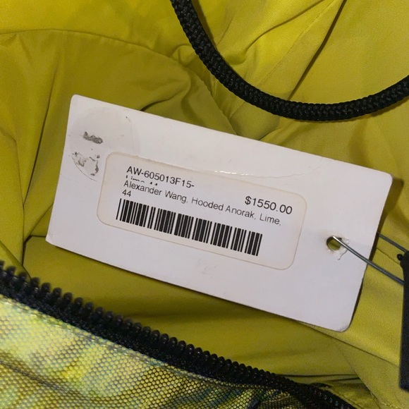 Alexander Wang Hooded Anorak Lime Green - Picture 7 of 7